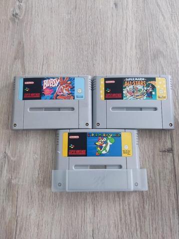 3 Super Nintendo Games, Games en Spelcomputers, Games | Nintendo Super NES, Gebruikt, 2 spelers, Vanaf 3 jaar, Ophalen