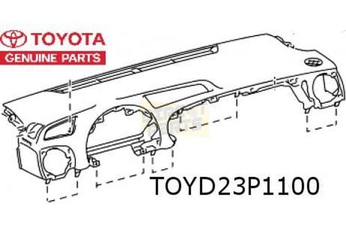 Toyota Yaris dashboard boven (trim zwart) 553020D160C0, Autos : Pièces & Accessoires, Tableau de bord & Interrupteurs, Toyota