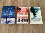 Lee Child =Jo Nesbo = Tess Gerritsen samen voor 10 euro, Ophalen, Zo goed als nieuw