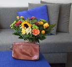 Delvaux vintage handtas in roestbruin, Ophalen of Verzenden, Gebruikt, Bruin, Schoudertasje