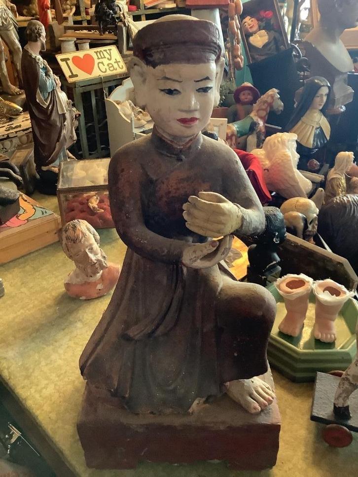 Eeuwenoude Tempelbeeld, Antiek en Kunst, Kunst | Beelden en Houtsnijwerken, Ophalen