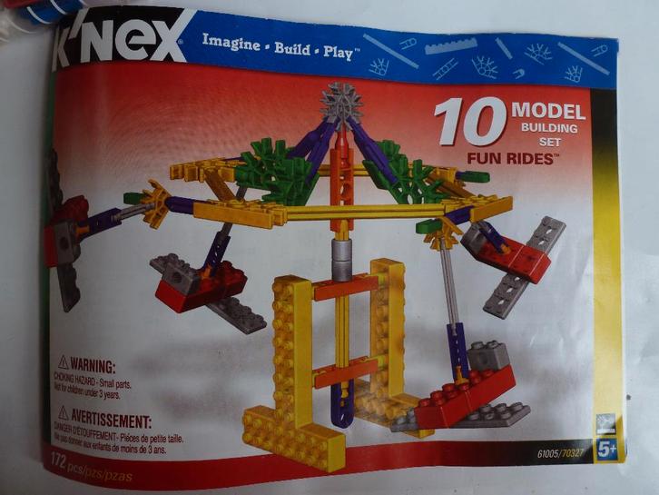 K´nex set met 172 onderdelen setnr 61005/70327, Kinderen en Baby's, Speelgoed | Bouwstenen, Zo goed als nieuw, K'nex, Ophalen of Verzenden
