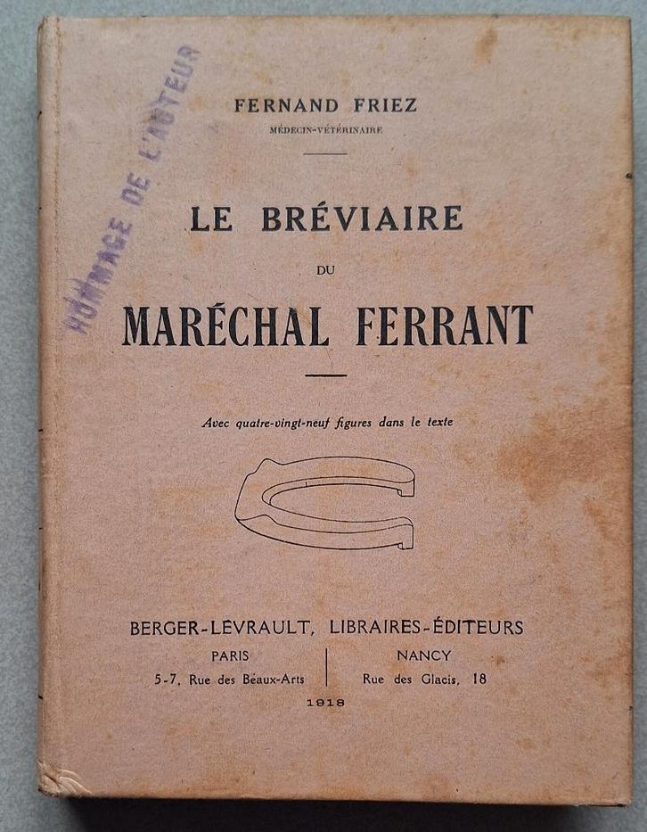 Le Bréviaire du Maréchal Ferrant 1918, Livres, Livres d'étude & Cours, Utilisé, Ne s'applique pas, Enlèvement