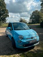 Fiat 500 1.2i lounge 69, Auto's, Fiat, Blauw, Leder en Stof, 115 g/km, 3 deurs