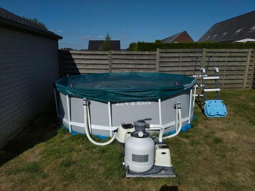 Zwembad compleet en zandfilter., Tuin en Terras, Zwembaden, Gebruikt, Ophalen