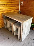 Bartafel steigerhout, Tuin en Terras, Tuinsets en Loungesets, Ophalen, Steigerhout