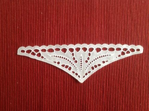 BRODERIE  ANGLAISE  APPLICATIE, Hobby en Vrije tijd, Naaien en Fournituren, Nieuw, Applicatie, Ophalen of Verzenden