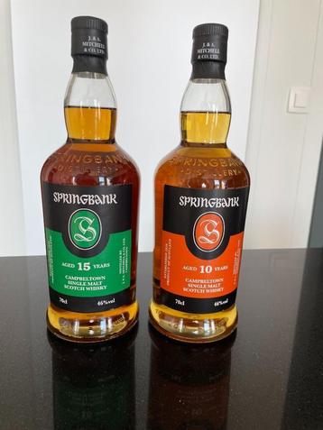 Springbank 10 ans et 15 ans disponible aux enchères