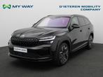 Skoda Kodiaq PHEV Kodiaq PHEV 1.5 TSI Sportline DSG (150 kW), Auto's, Automaat, Zwart, Te koop, Lederen bekleding