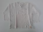 Mt 98 Witte T-shirt lange mouwen met bruine knoopjes, Kinderen en Baby's, Kinderkleding | Maat 98, Ophalen of Verzenden, Zo goed als nieuw