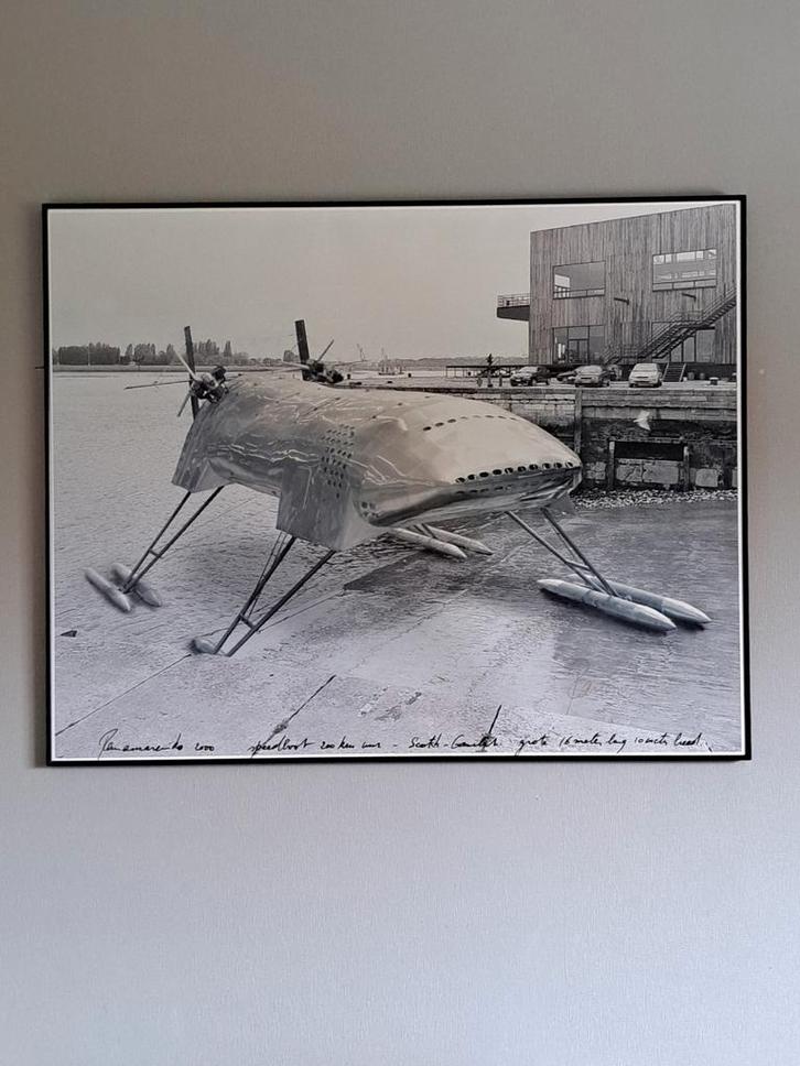 Panamarenko kwaliatieve offsetprint, gesigneerd. Zeldzaam!!, Antiquités & Art, Art | Dessins & Photographie, Enlèvement