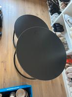 Set ronde salontafels zwart, Maison & Meubles, Tables | Tables de salon, Comme neuf, 50 à 100 cm, Rond, 50 à 100 cm