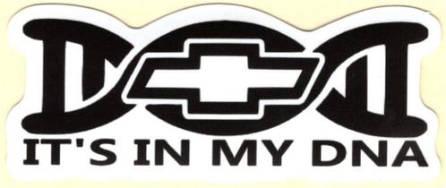 Chevrolet my DNA sticker #10, Auto diversen, Autostickers, Verzenden
