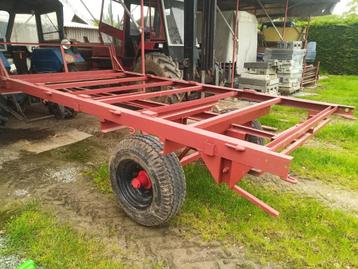 Onderstel / chassis aanhangwagen mestbreker, Ophalen, Serretuinbouw, Grondbewerking