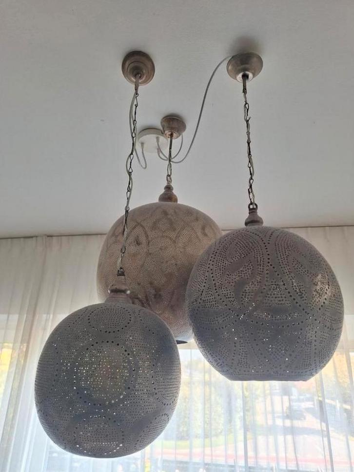 Lampenset (deel van Zenza), Huis en Inrichting, Lampen | Hanglampen, Gebruikt, Ophalen of Verzenden