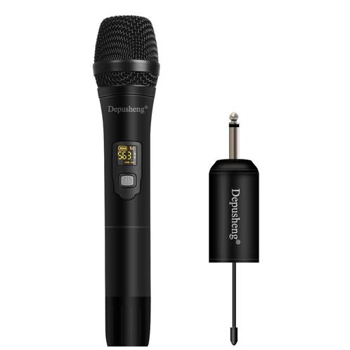 W1 UHF draadloos microfoonsysteem Handheld LED-microfoon UHF, Muziek en Instrumenten, Microfoons, Zo goed als nieuw, Instrumentmicrofoon