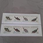 2 blokjes postzegels  vissen uitgave 1990., Postzegels en Munten, Ophalen of Verzenden