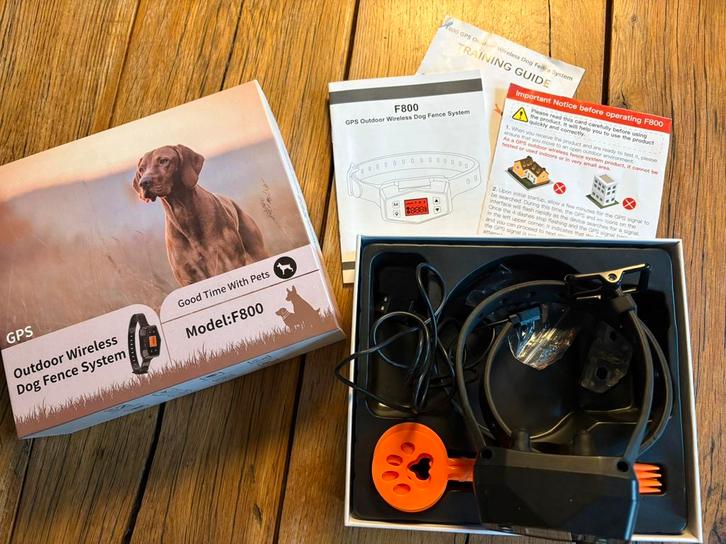 Dog fence system GPS outdoor wireless, Dieren en Toebehoren, Hondenhalsbanden en Penningen, Zo goed als nieuw, Ophalen of Verzenden