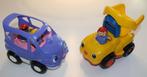 Fisher Price Auto's (2 stuks), Kinderen en Baby's, Ophalen of Verzenden, Zo goed als nieuw, Duw- of Trekspeelgoed