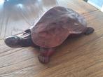 Vintage schildpad uit mahoniehout, Ophalen of Verzenden