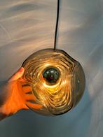 Vintage Futura wave hanglamp van Peill & Putzler smoked glas, Enlèvement ou Envoi, Utilisé, Ampoule