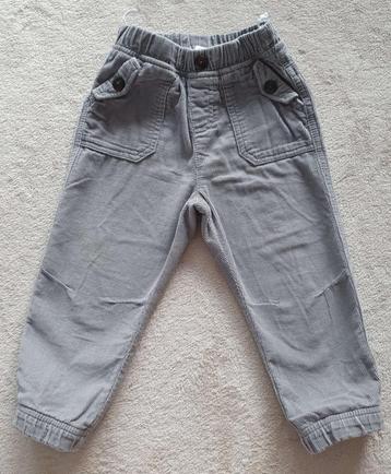 Pantalon en velours côtelé gris - Taille 92 - Baby Club beschikbaar voor biedingen
