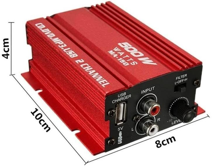 Mini auto Deur of Scooter versterker, Autos : Divers, Haut-parleurs voiture, Neuf, Enlèvement ou Envoi