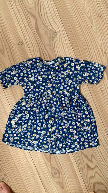 Zara jurk kleed maat 140 blauw met bloemen nieuw staat beschikbaar voor biedingen