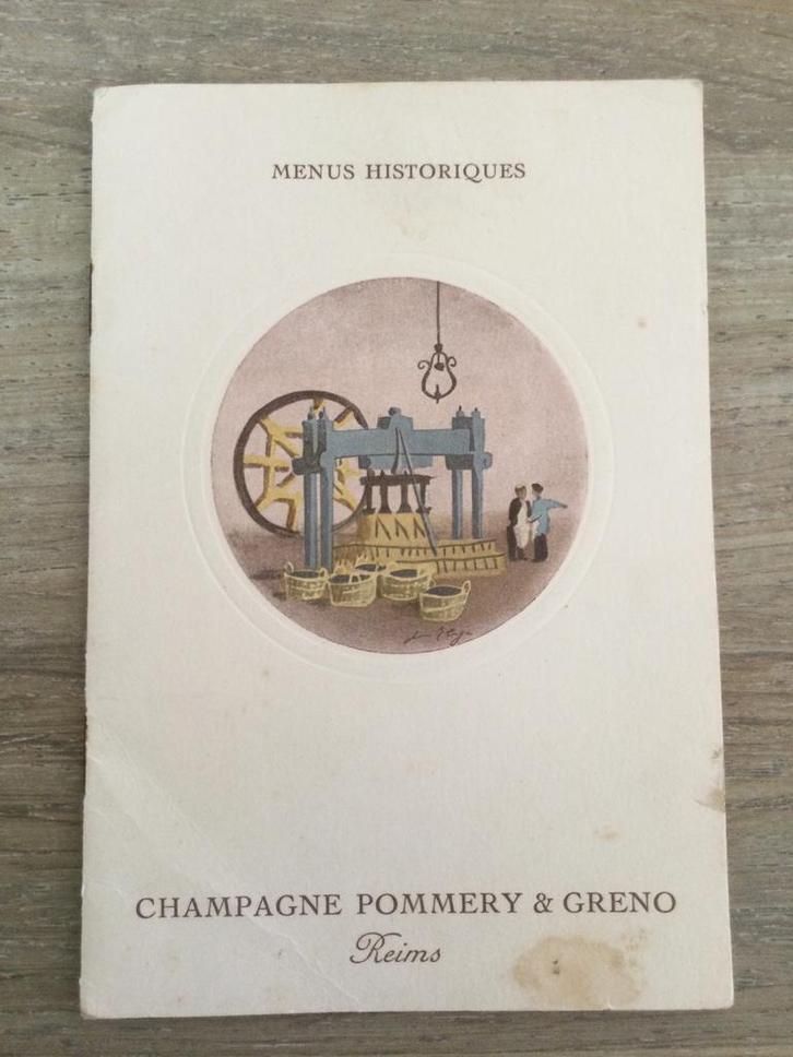 Historische menu’s, Verzamelen, Overige Verzamelen, Zo goed als nieuw, Ophalen of Verzenden