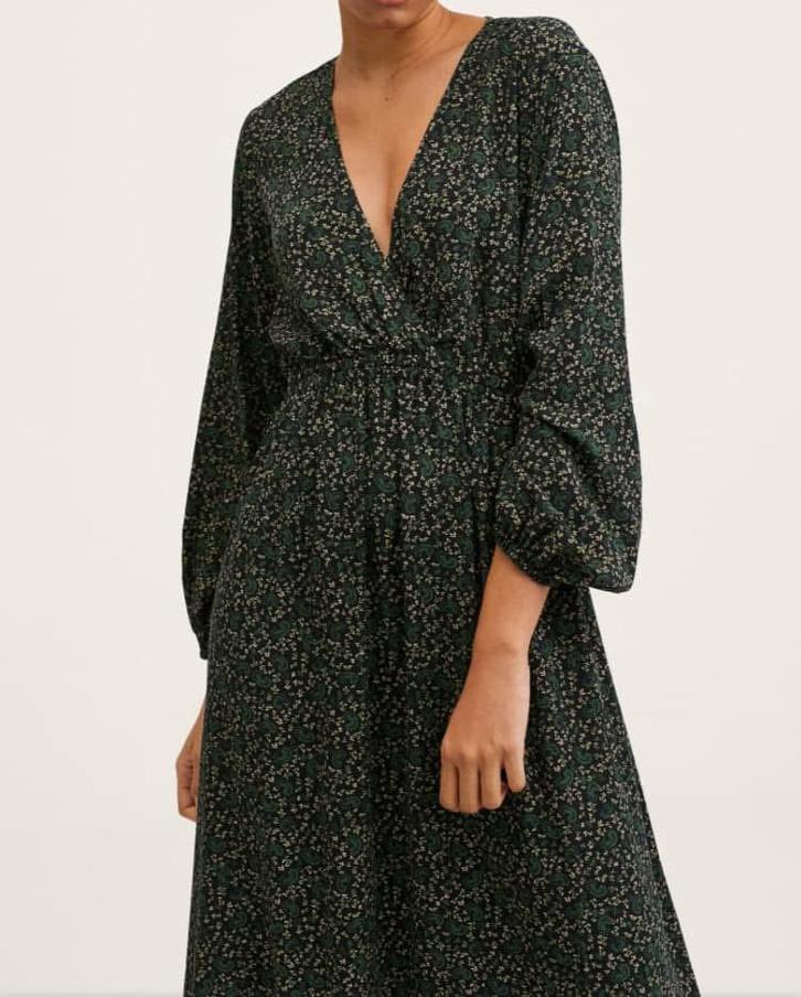 Lange jurk met bloemenprint, maat S, Kleding | Dames, Jurken, Ophalen of Verzenden