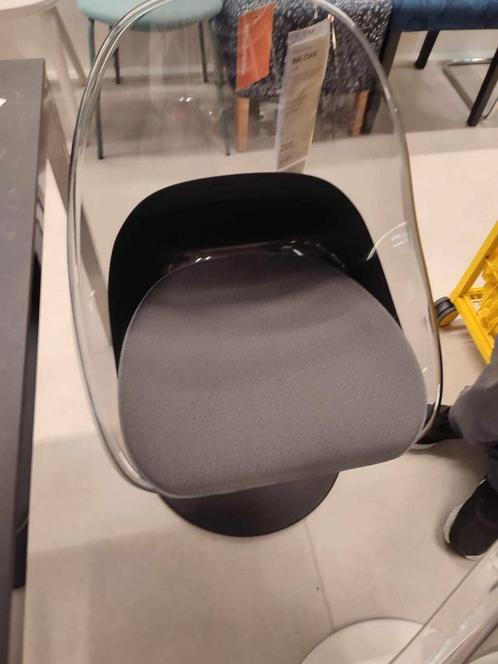 chaise pivotante 2 noir 2 blanc, Maison & Meubles, Chaises, Comme neuf, Enlèvement ou Envoi