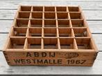 Rare casier en bois Westmalle année 1967, Ophalen of Verzenden, Gebruikt