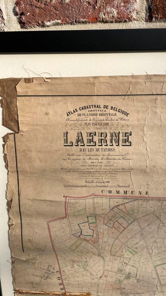 Kadasterplan van Laarne, Verzamelen, Overige Verzamelen, Gebruikt, Ophalen