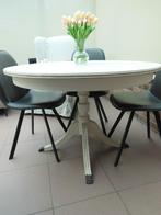 Table ronde rustique vintage : 1,10 m - 2,00 m, Maison & Meubles, Enlèvement, Comme neuf, Rond, Landelijk/rustique