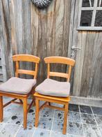 Teak stoel met kussen, Huis en Inrichting, Ophalen, Zo goed als nieuw