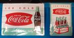 2x Reclameplaat retro Coca-Cola, Verzamelen, Ophalen of Verzenden, Overige typen