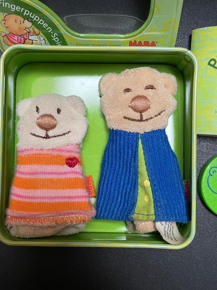 Vingerpoppen spel van HABA : Papa Bär en Max, Kinderen en Baby's, Speelgoed | Poppen, Gebruikt, Ophalen