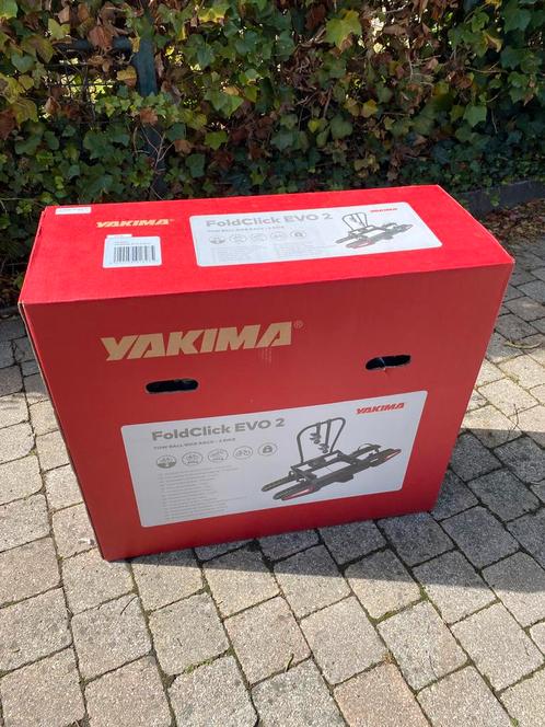NEW- Yakima FoldClick 2 EVO Fietsendrager voor 2 (e-)fietsen, Auto diversen, Fietsendragers, Nieuw, Trekhaakdrager, 2 fietsen