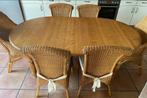 Eettafel met stoelen, 150 tot 200 cm, Zo goed als nieuw, Overige houtsoorten, Ophalen