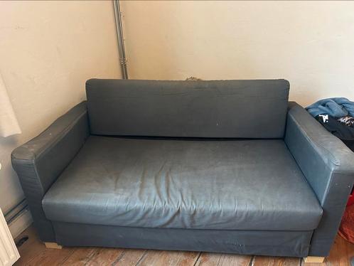 Slaapzetel IKEA, Huis en Inrichting, Zetels | Zetels, Gebruikt, Rechte bank, Tweepersoons, Minder dan 150 cm, 75 tot 100 cm, Stof