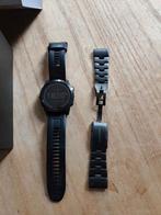 Garmin Fenix 7X Sapphire Solar Titane, Handtassen en Accessoires, Sporthorloges, Ophalen, Gebruikt, Zwart, Garmin
