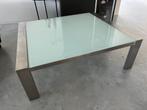 Moderne salontafel met afneembaar glas Maten 106 x 90 x 35, Minder dan 50 cm, 100 tot 150 cm, Modern, Rechthoekig