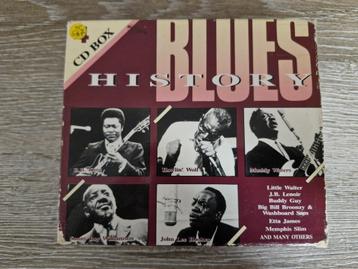 4 cd box set blues history 64 titels, Enlèvement ou Envoi, Coffret, Utilisé, Blues
