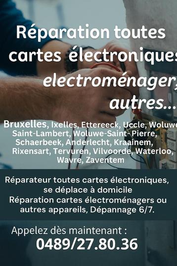 Réparation toutes carte électronique, électroménager, autres, Enlèvement ou Envoi