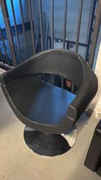 ronde knipstoel damesstoel kapper zwart pomp thuiskapper, Ophalen, Nieuw