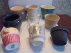 1 LOT de 20 CACHES POTS FAIENCE DIFF.GRANDEURS, Ophalen, Minder dan 30 cm, Minder dan 60 cm, Rond