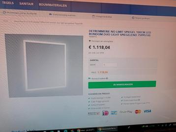Badkamer spiegel beschikbaar voor biedingen