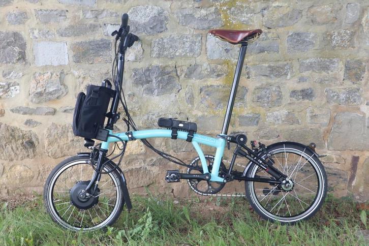 Brompton Electrique 6 Vitesses, Fietsen en Brommers, Fietsen | Vouwfietsen, Zo goed als nieuw, Brompton, 16 tot 18 inch, Totaal opvouwbaar