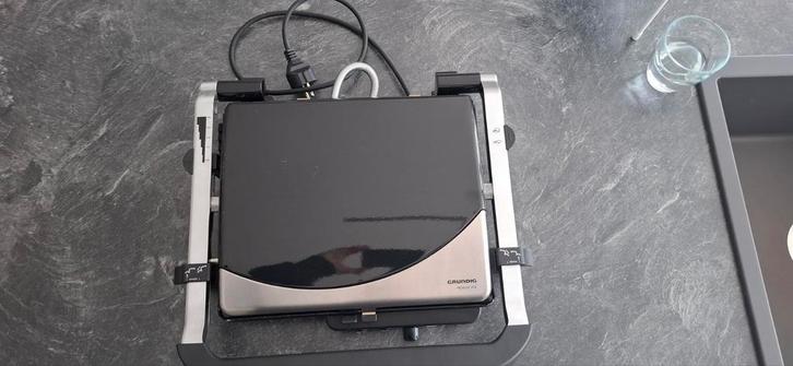Grillplaat grundig, enkel of dubbel., Elektronische apparatuur, Grillplaten, Gebruikt, Tafelgrill, Ophalen