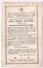 Bp. Peeters Anna. ° Hougaerden 1806 † Hougaerden 1862, Enlèvement ou Envoi, Image pieuse